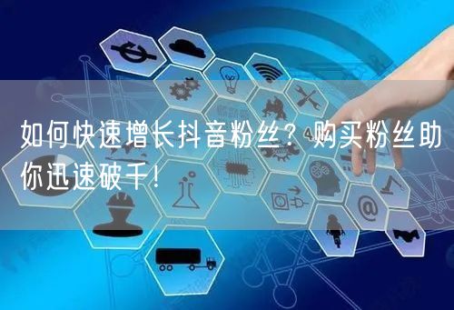 如何快速增长抖音粉丝？购买粉丝助你迅速破千！