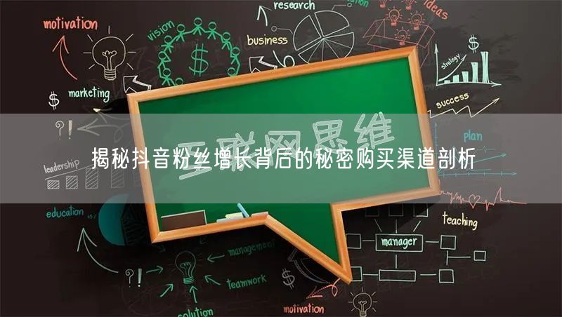 揭秘抖音粉丝增长背后的秘密购买渠道剖析