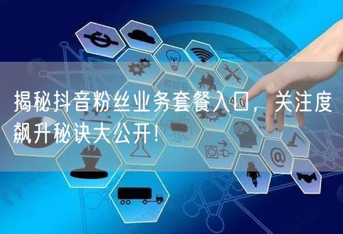 揭秘抖音粉丝业务套餐入口，关注度飙升秘诀大公开！