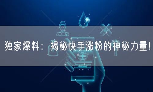 独家爆料：揭秘快手涨粉的神秘力量！