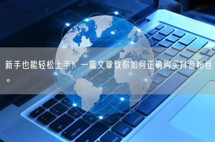新手也能轻松上手！一篇文章教你如何正确购买抖音粉丝。