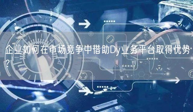 企业如何在市场竞争中借助Dy业务平台取得优势？