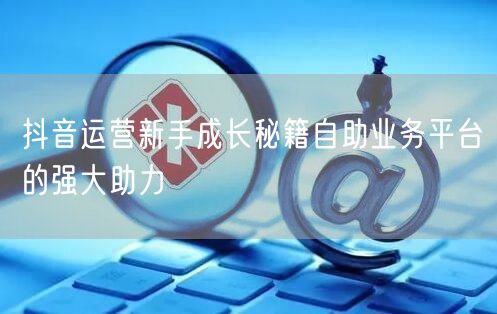 抖音运营新手成长秘籍自助业务平台的强大助力